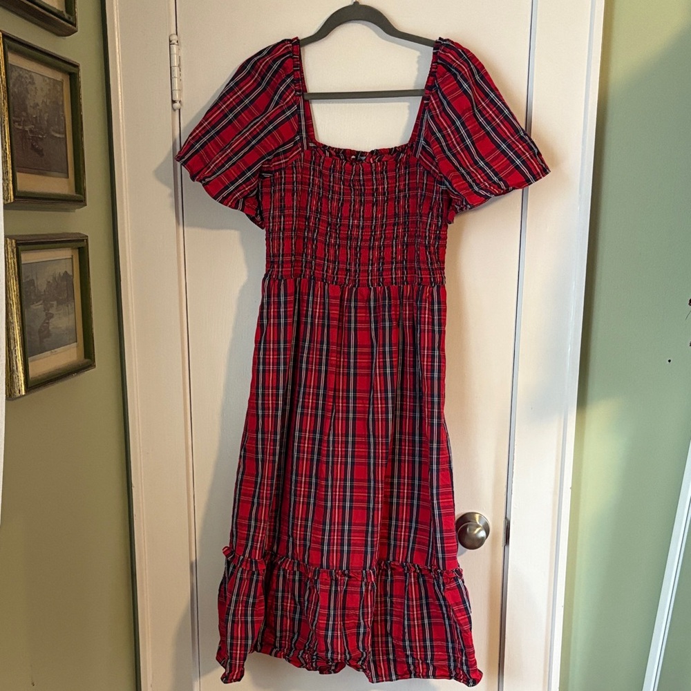 Draper James Red Plaid Dress